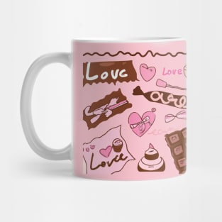 valentine chocolate couple Mug